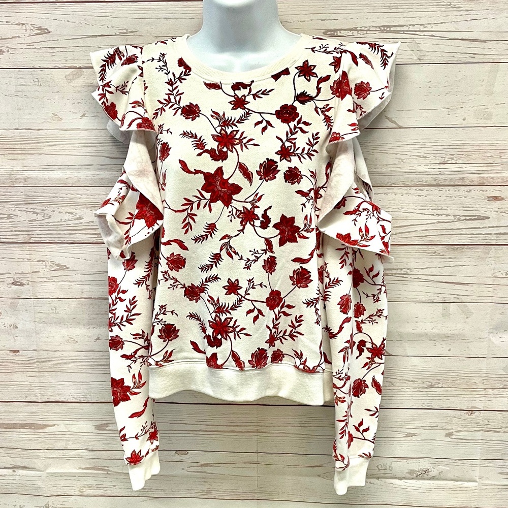 Rebecca Minkoff Gracie Vintage Floral Fleece Sweatshirt